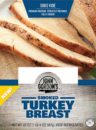 John Gordon's Smoked Turkey Breast Package Label